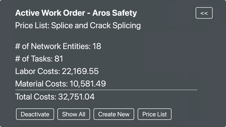 Bill of Materials - Active Work Order