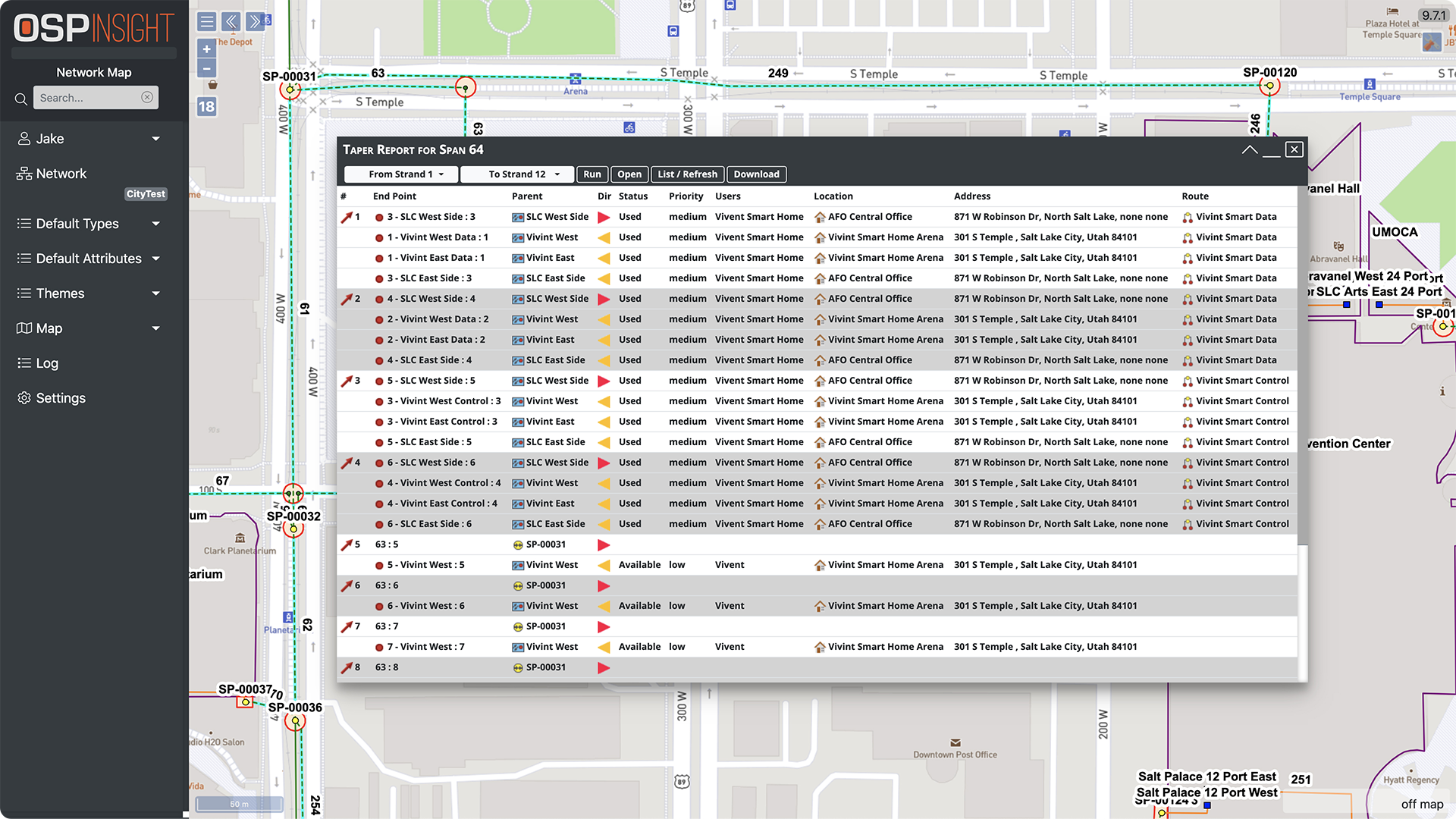 OSPInsight Web - Taper Report (Full)