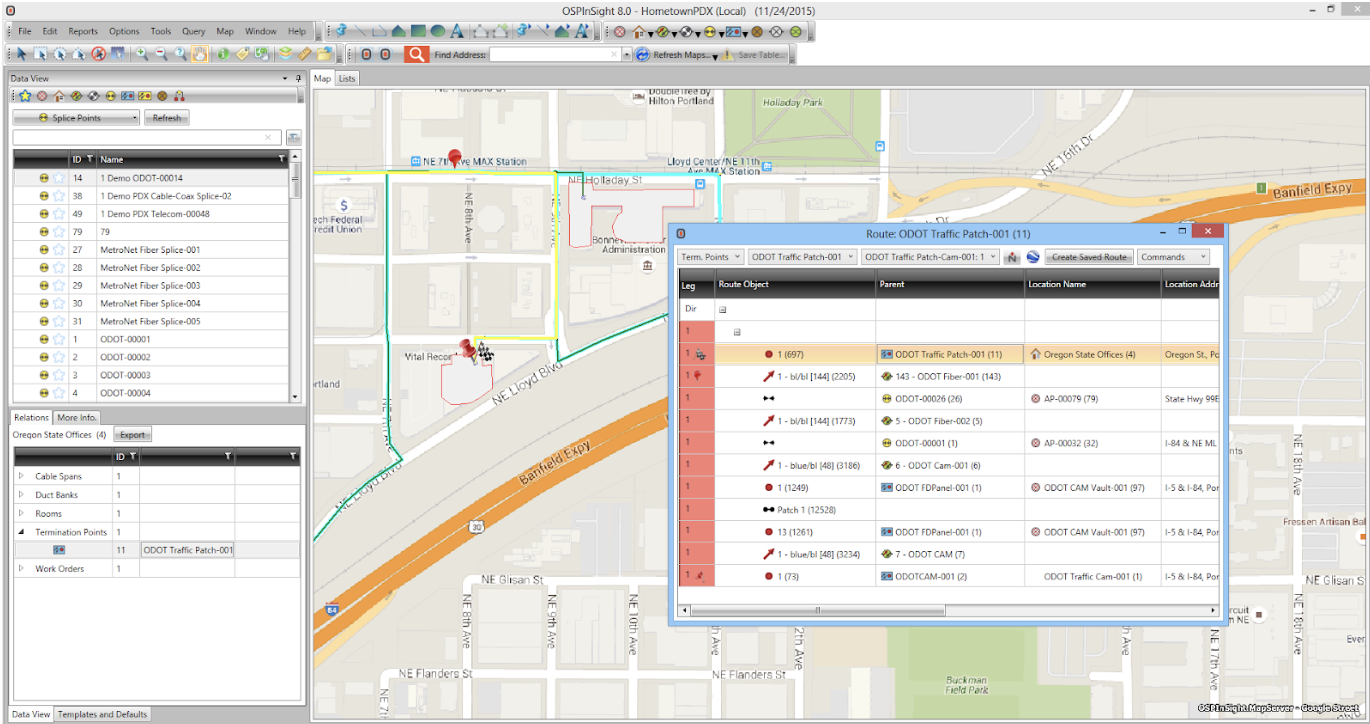 OSPInsight Edit with MapInfo